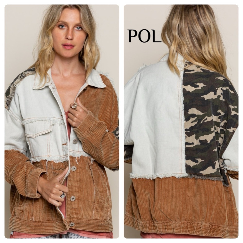 New POL camo corduroy jacket
